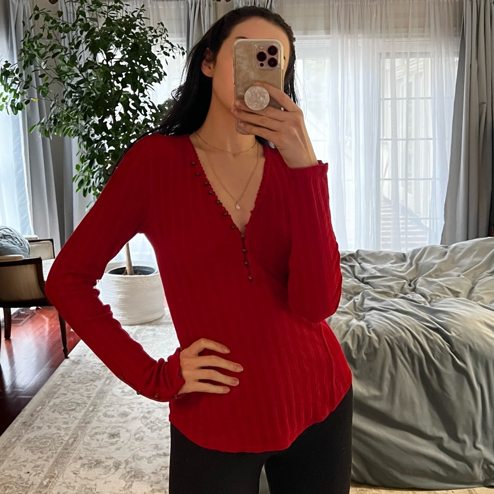 NWOT FREE PEOPLE long sleeve top